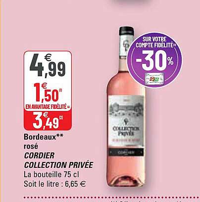 bordeaux rosé cordier collection privée