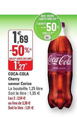 coca-cola cherry saveur cerise