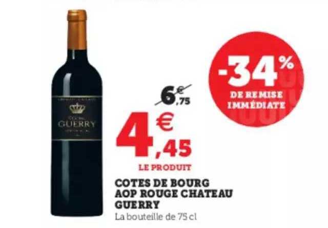 côtes de bourg aop rouge château guerry