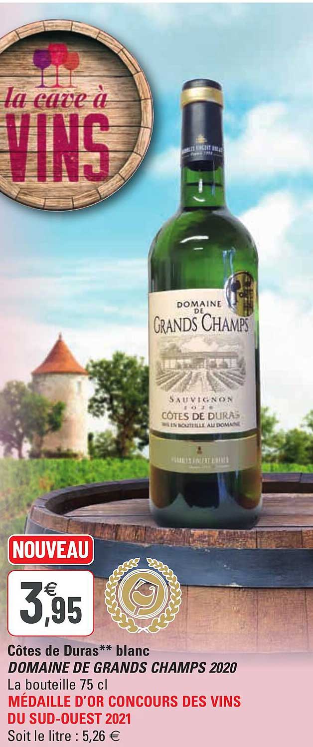 côtes de duras blanc domaine  de grands champs 2020
