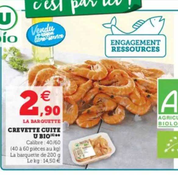 Crevette Cuite U Bio