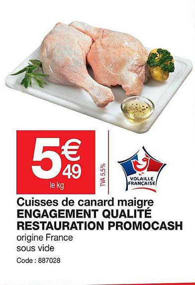 Cuisses De Canard Maigre Engagement Qualité Restauration Promocash