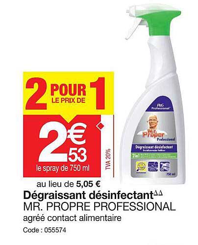 dégraissant désinfectant mr. propre professional