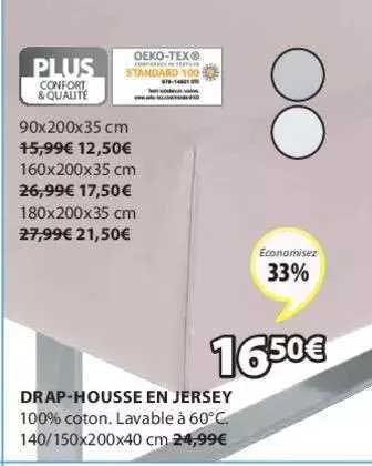 drap-housse en jersey