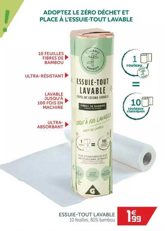 essuie-tout lavable