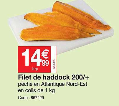 Filet De Haddock 200-+