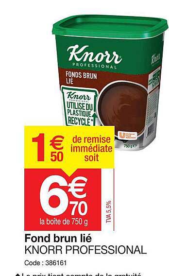 fond brun lié knorr professional
