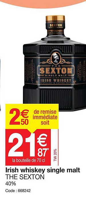 irish whiskey single malt the sexton