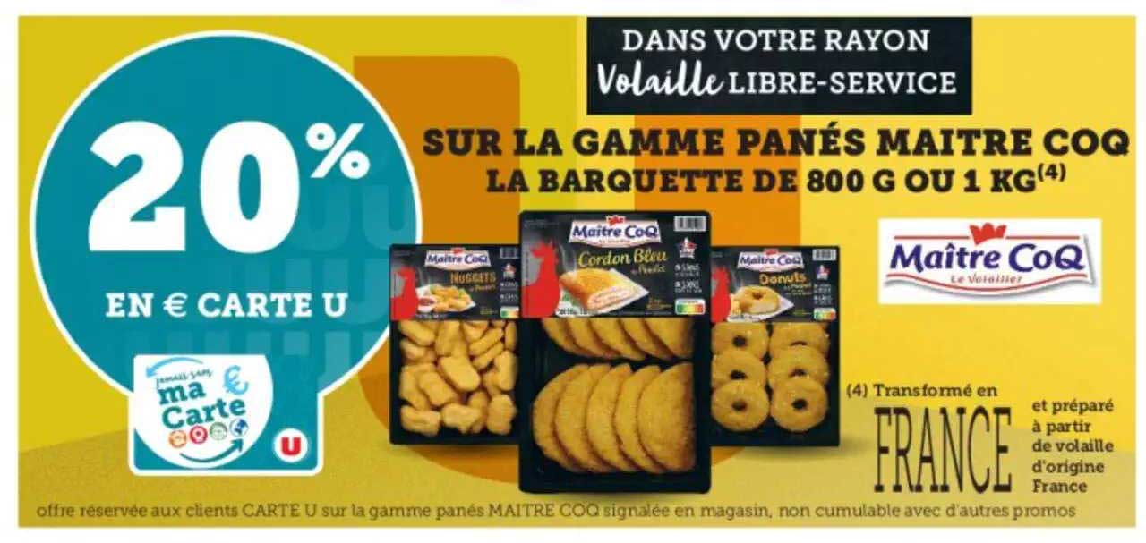 la gamme panés maître coq