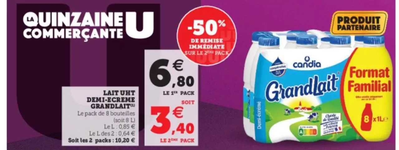 lait uht demi-écrémé grandlait