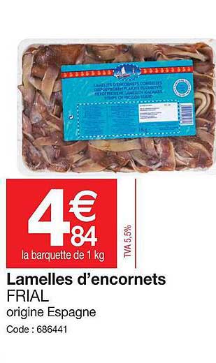 lamelles d'encornets frial