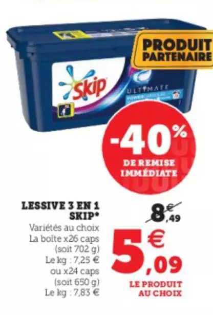 Lessive 3 En 1 Skip