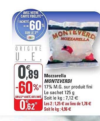 Mozzarella Monteverdi