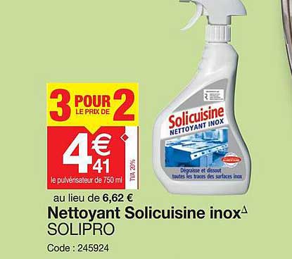Nettoyant Solicuisine Inox Solipro