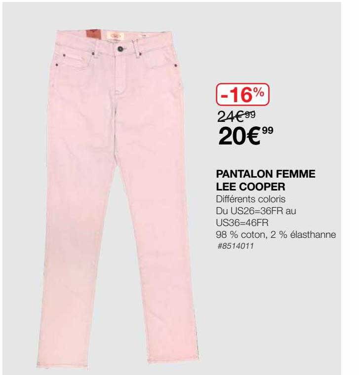 pantalon femme lee cooper