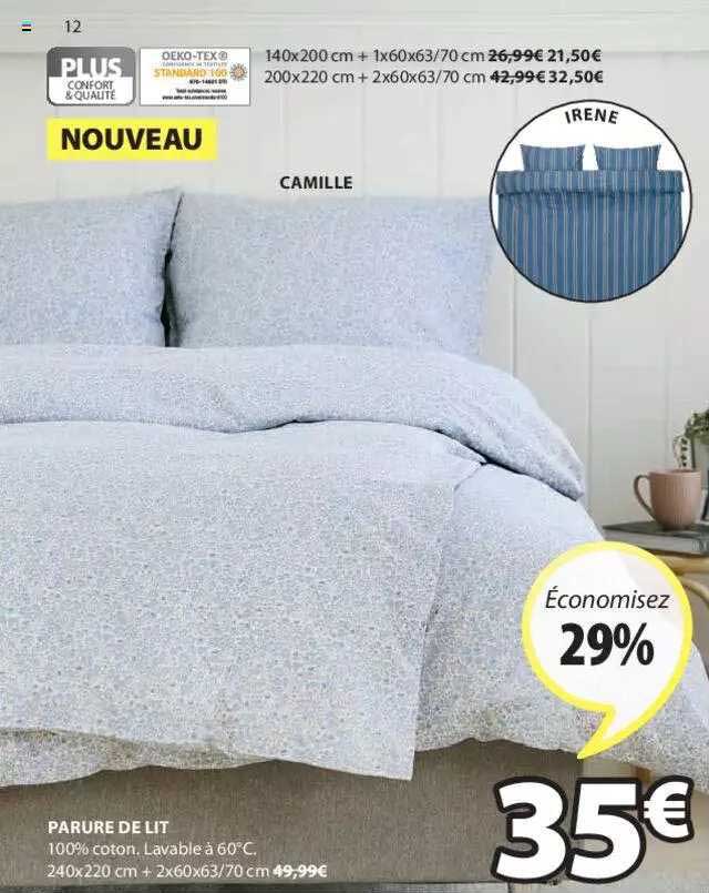 parure de lit camille, irène