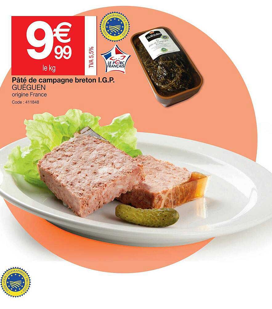pâté de campagne breton i.g.p. guéguen