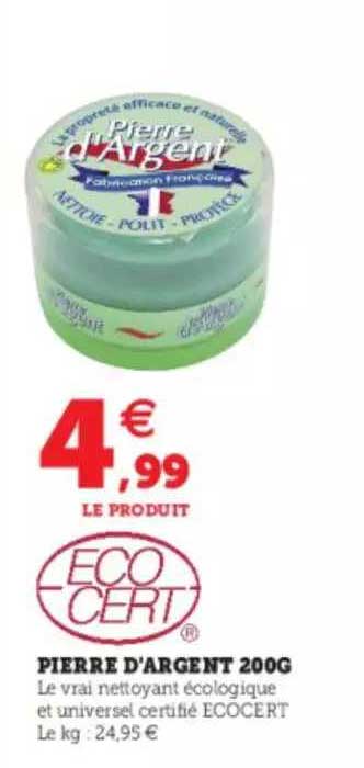 pierre d'argent 200g ecocert