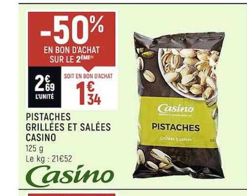 Pistaches Grillées Et Salées Casino