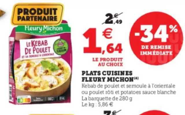 plats cuisinés fleury michon