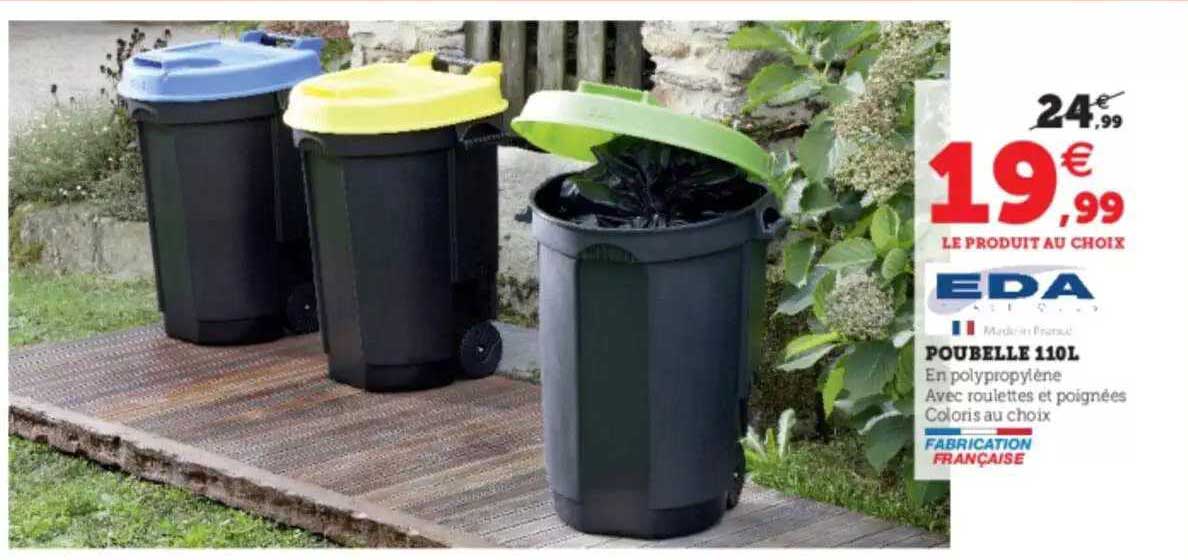 poubelle 110l eda
