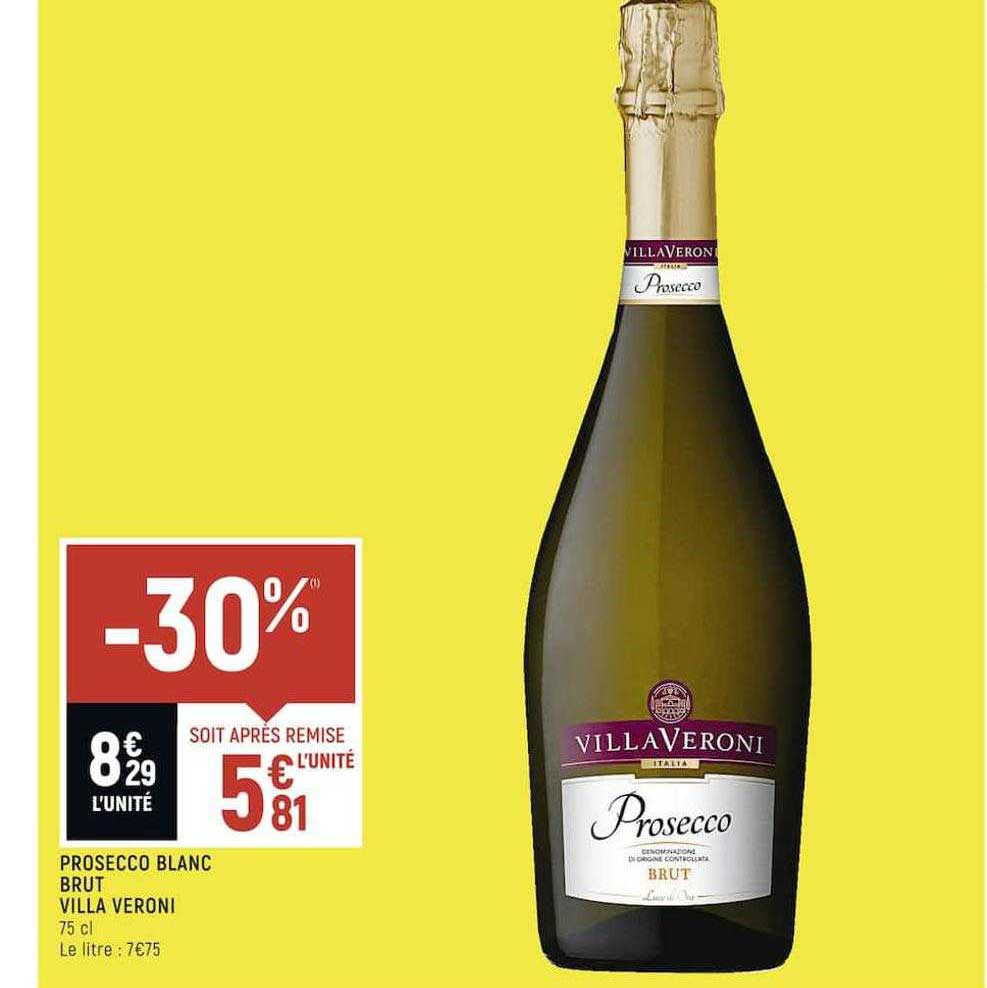 prosecco blanc brut villa veroni