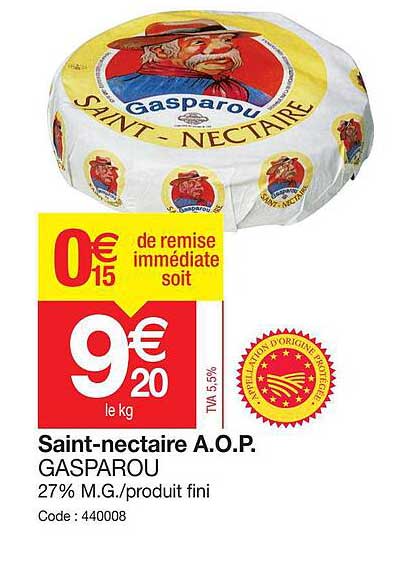 saint-nectaire a.o.p. gasparou