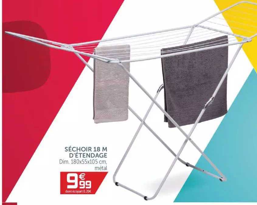 séchoir 18 m d'étendage