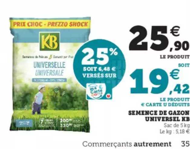 semence de gazon universel kb