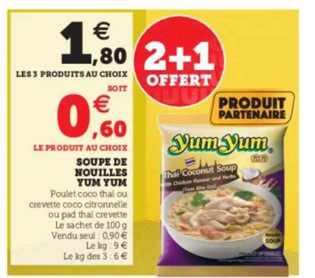 soupe de nouilles yum yum