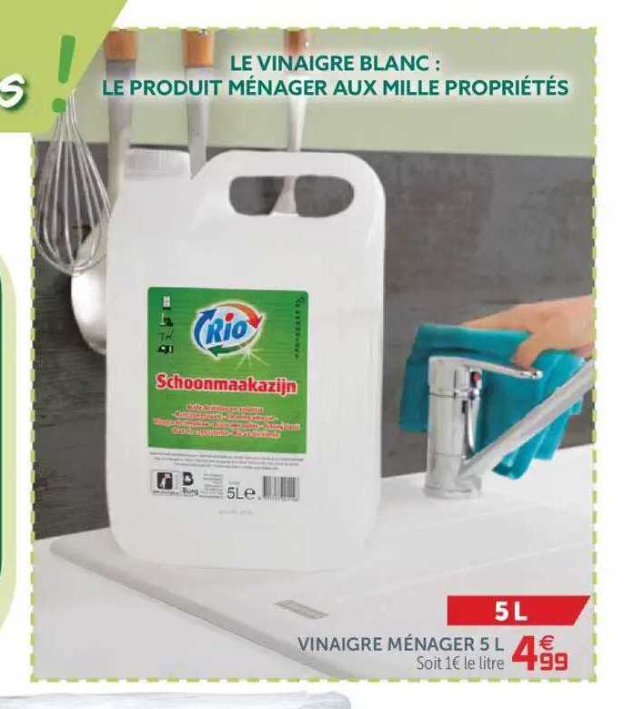 vinaigre ménagers 5 l