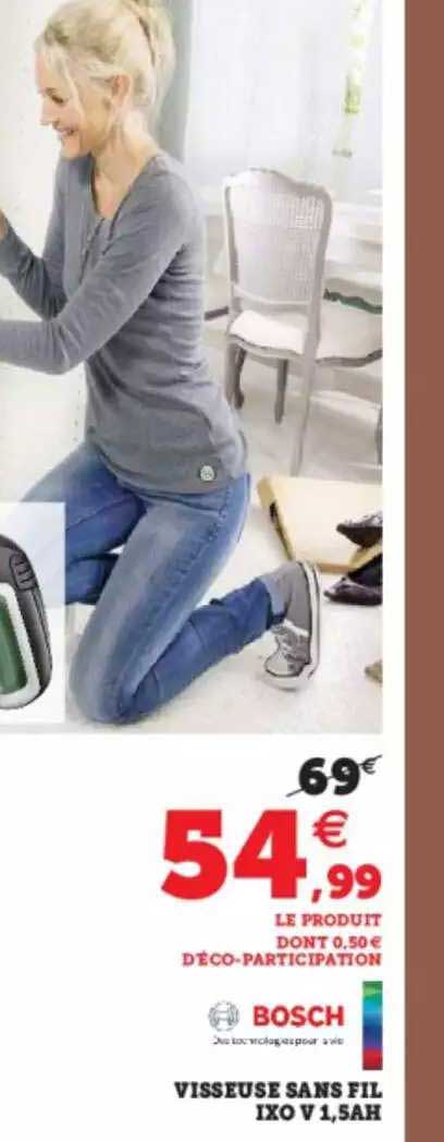 visseuse sans fil ixo v 1,5 ah bosch