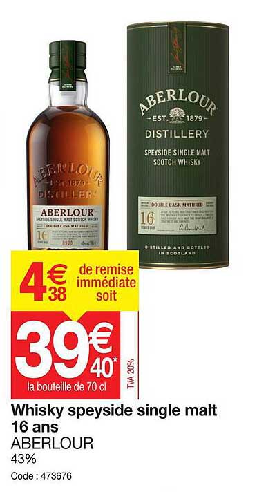 whisky speyside single malt 16 ans aberlour