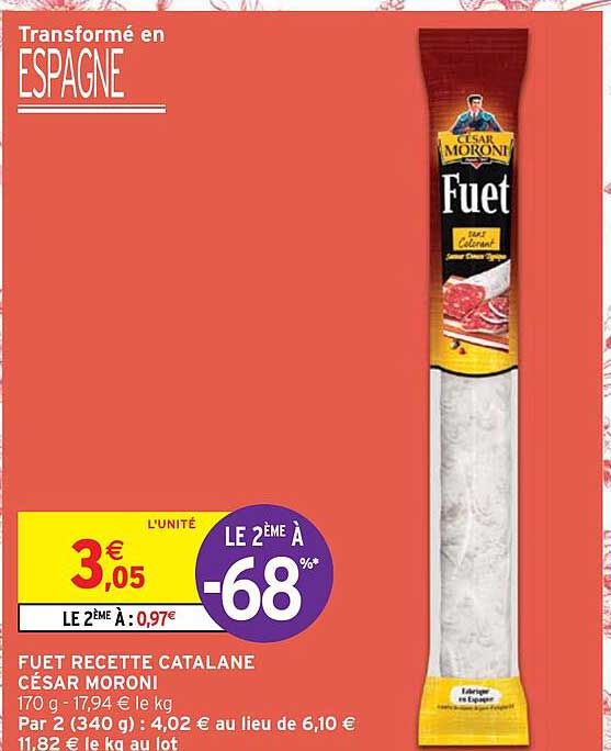 Fuet Recette Catalane César Moroni
