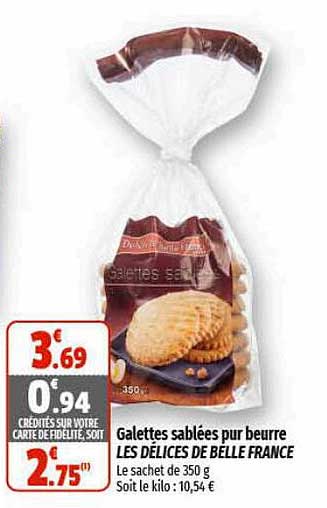 galettes sablées pur beurre les délices de belle france