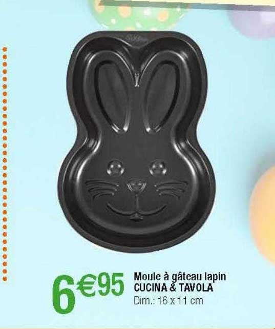 moule à gâteau lapin cucina & tavola