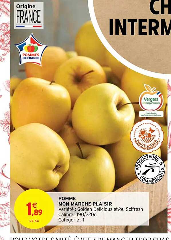 pomme mon marché plaisir