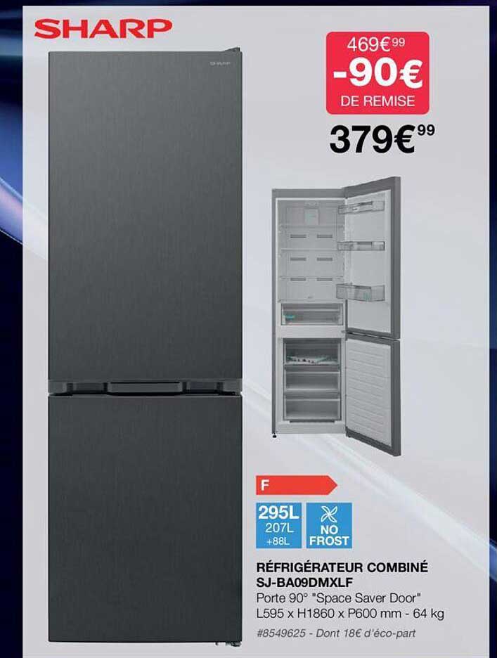 Réfrigérateur Combiné Sj-ba09dmxlf Sharp