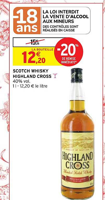 scotch whisky highland cross