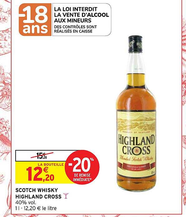 scotch whisky highland cross