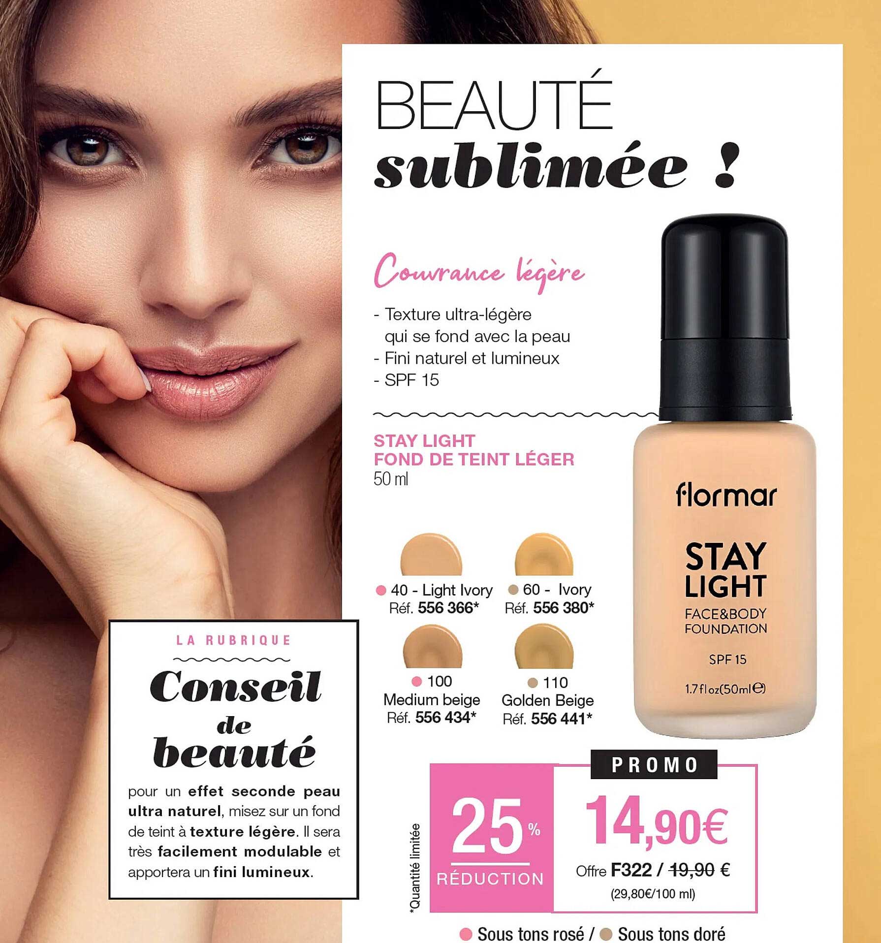 stay light fond de teint léger