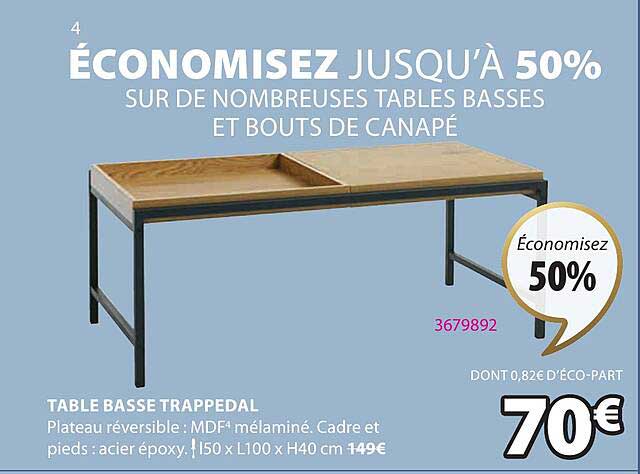Table Basse Trappedal