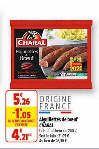 Aiguillettes De Bœuf Charal