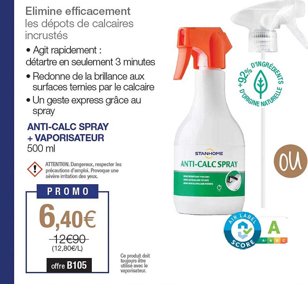 anti-calc spray + vaporisateur