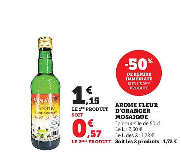 arôme fleur d'oranger mosaïque