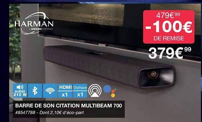 barre de son citation multibeam 700 harman