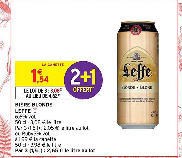 Bière Blonde Leffe