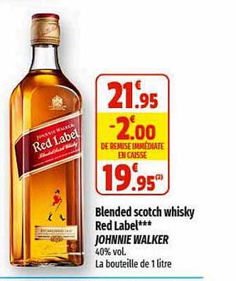 blended scotch whisky red label johnnie walker