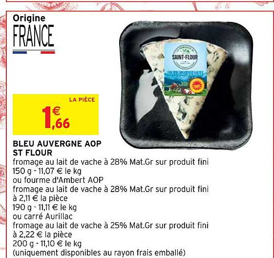 Bleu Auvergne Aop St Flour