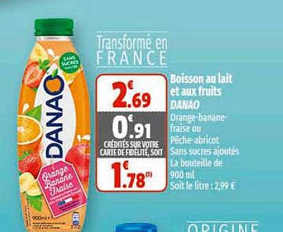 Boisson Au Lait Et Aux Fruits Danao